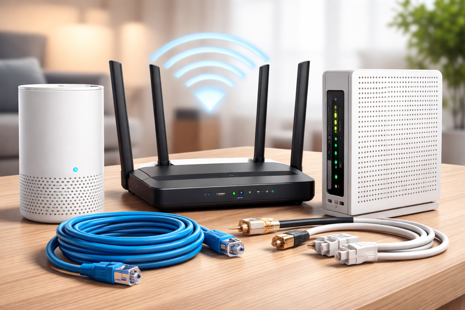 High-tech networking equipment